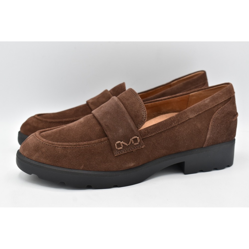 Vionic Womens Size 9 Cleo Coffee Brown‎ Suede Slip On Comfort Loafers Shoes